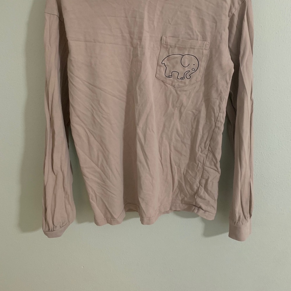 Light pink ivory Ella long sleeve shirt.
